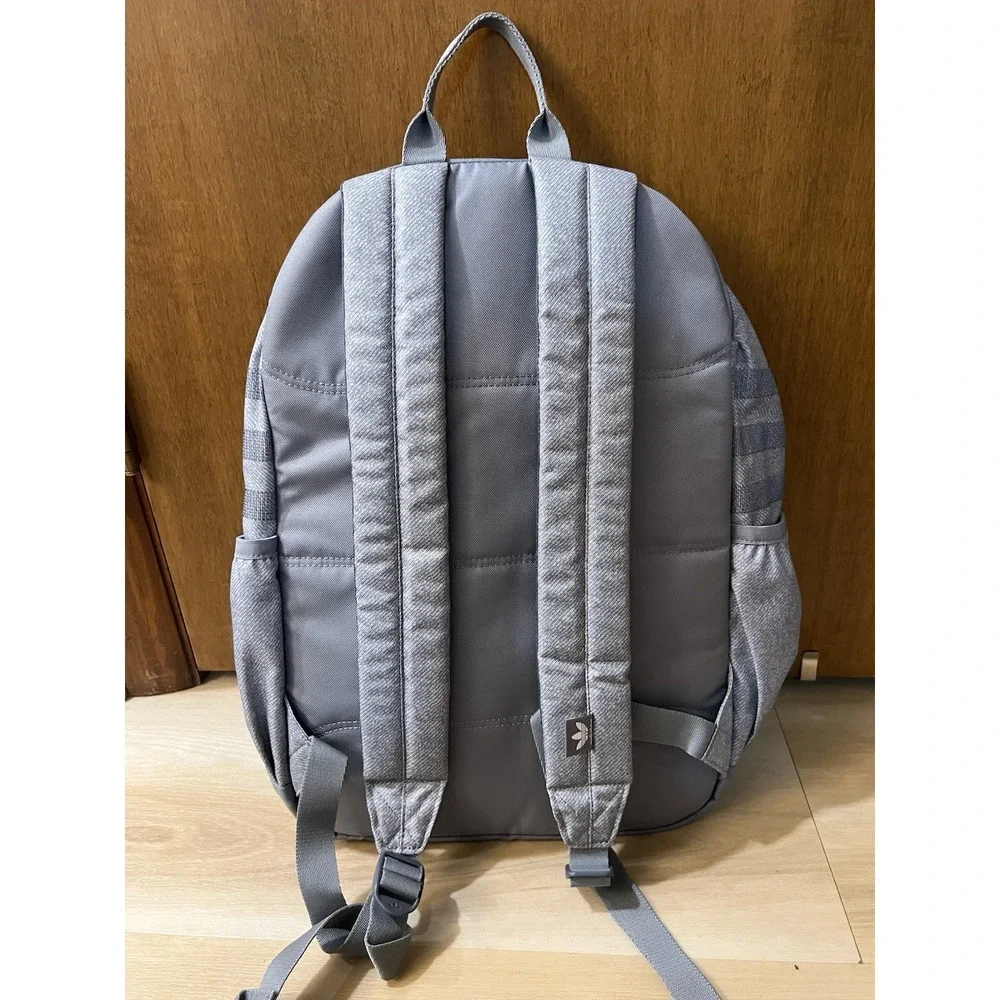 NWT ADIDAS Originals National 3.0 Backpack Grey‎ White Gray Laptop Pocket